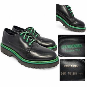 Dirk Bikkembergs Chunky Derby Shoe Goodyear Welt Mens Size 11 EU44 Black/Green